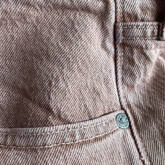 Levi’s Made & Crafted High Loose Wide Straight Leg Ankle Jeans 30x29 Pink Sands - Picture 13 of 13